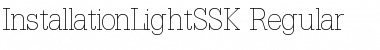 InstallationLightSSK Regular Font