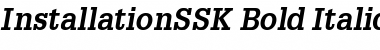 InstallationSSK Bold Italic Font