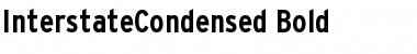 InterstateCondensed Bold Font