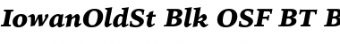 IowanOldSt Blk OSF BT Black Italic Font