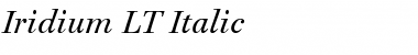 Iridium LT Regular Font