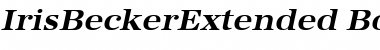 IrisBeckerExtended Font