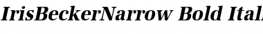 IrisBeckerNarrow Font