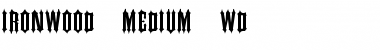 IRONWOOD-Medium Wd Font