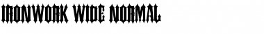 Ironwork Wide Normal Font