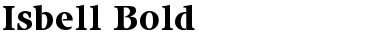 Isbell Bold Font