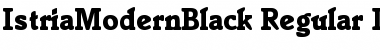 IstriaModernBlack DB Font