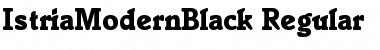 IstriaModernBlack Regular Font