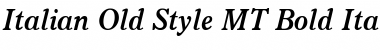Italian Old Style MT Font