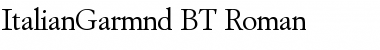 ItalianGarmnd BT Roman Font