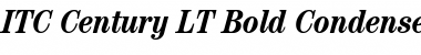 ITCCentury LT BookCond Bold Italic Font