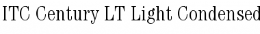 ITCCentury LT LightCond Regular Font
