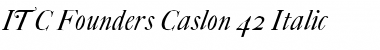 FCaslon 42 ITC Italic Font