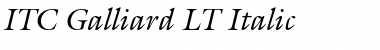 Galliard LT Italic Font