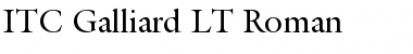 Galliard LT Regular Font