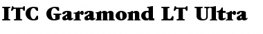 Garamond LT Ultra Font