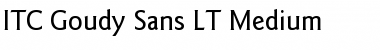 Download GoudySans LT Medium Font