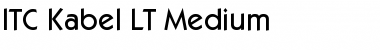 ITCKabel LT Medium Font