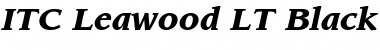 Leawood LT Black Italic Font