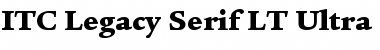 ITCLegacySerif LT Ultra Regular Font
