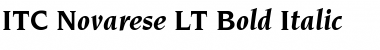 Novarese LT Book Bold Italic Font