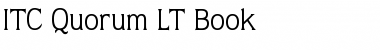 Quorum LT Book Font