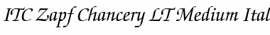 ZapfChancery LT Italic Font