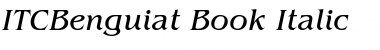 ITCBenguiat-Book BookItalic Font