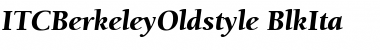 ITCBerkeleyOldstyle-BlkIta BlackItalic Font