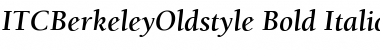 ITCBerkeleyOldstyle BoldItalic Font