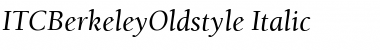 ITCBerkeleyOldstyle RomanItalic Font