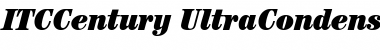 ITCCentury-UltraCondensed RomanItalic Font