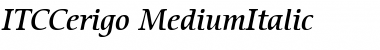 ITCCerigo-Medium Font