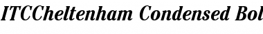 ITCCheltenham-Condensed BoldItalic Font