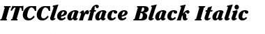 ITCClearface-Black BlackItalic Font