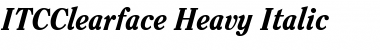 ITCClearface-Heavy HeavyItalic Font