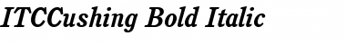 ITCCushing BoldItalic Font
