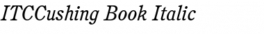 ITCCushing-Book BookItalic Font