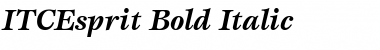 ITCEsprit BoldItalic Font