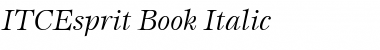 ITCEsprit-Book Font