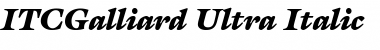 ITCGalliard-Ultra UltraItalic Font