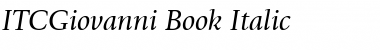 ITCGiovanni-Book Font