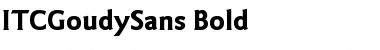 ITCGoudySans Bold Font