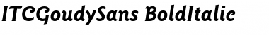 ITCGoudySans BoldItalic Font