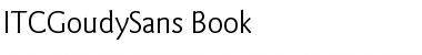 ITCGoudySans-Book Book Font