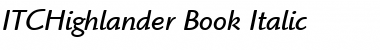 ITCHighlander-Book Font