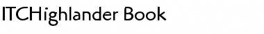 ITCHighlander-Book Font