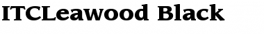 ITCLeawood-Black Font