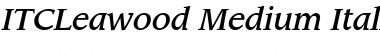 ITCLeawood-Medium Font