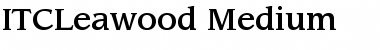 ITCLeawood-Medium Medium Font